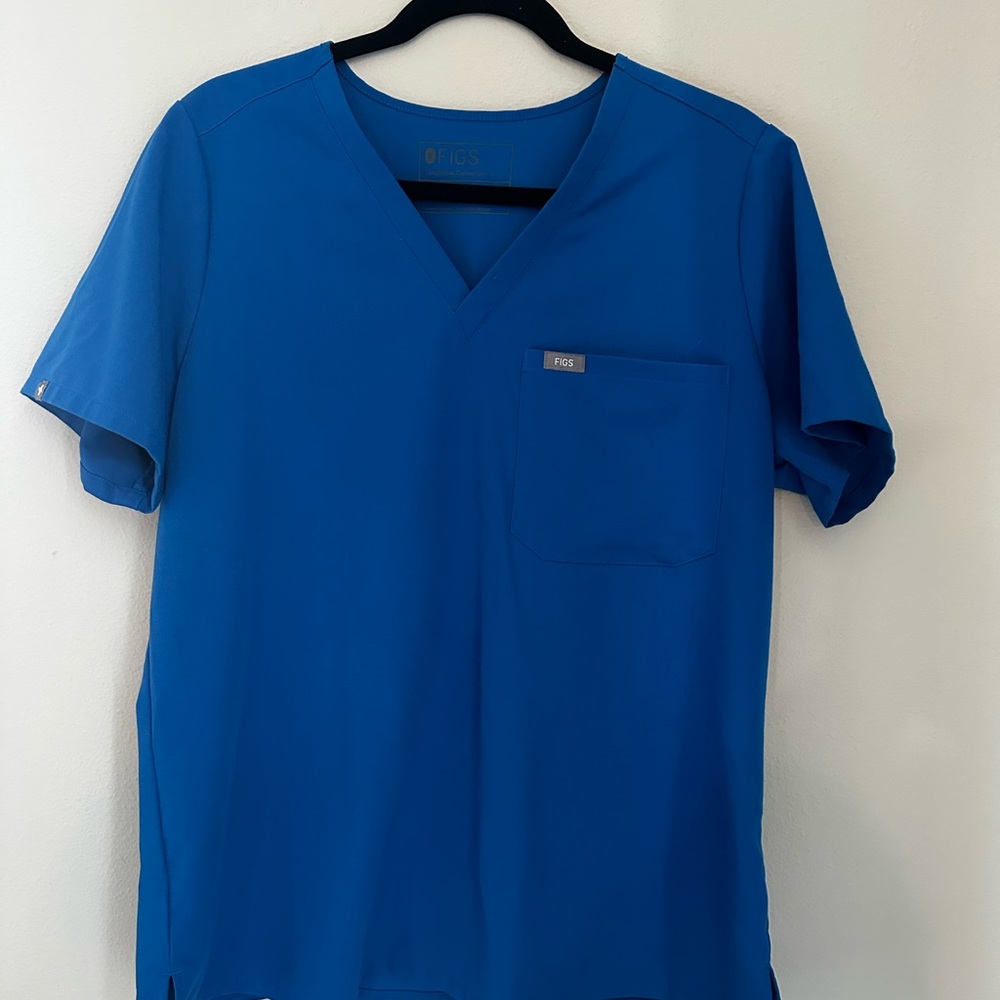 FIGS Royal Blue Catarina One Pocket Scrub Top